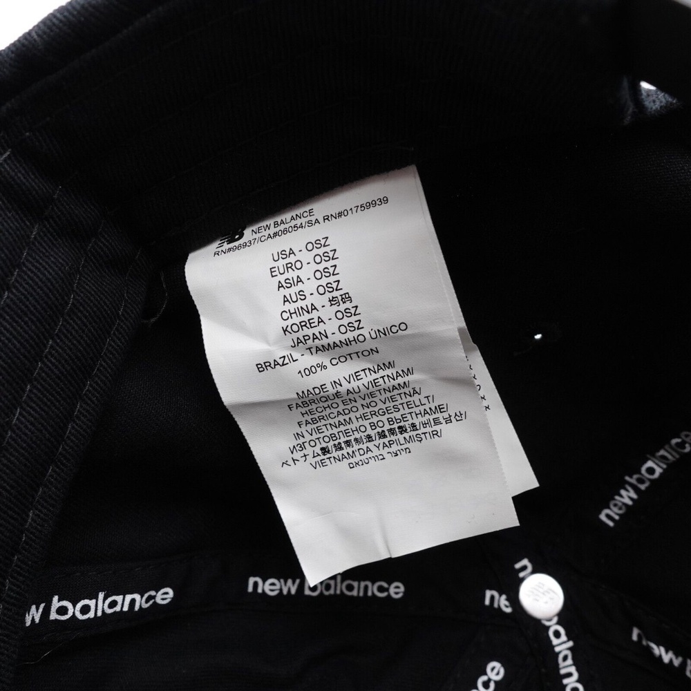 NEW New Balance V990 Block N Curved Brim Snapback Hat Cap LAH21214 Navy - Picture 7 of 7